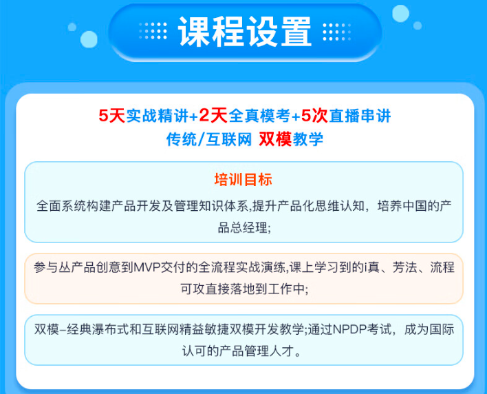 NPDP課程設置